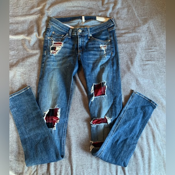 Rag & Bone Patch Hole Jeans - Picture 2 of 6